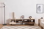 Hanah Home Soporte para TV Clark Nogal y Beige